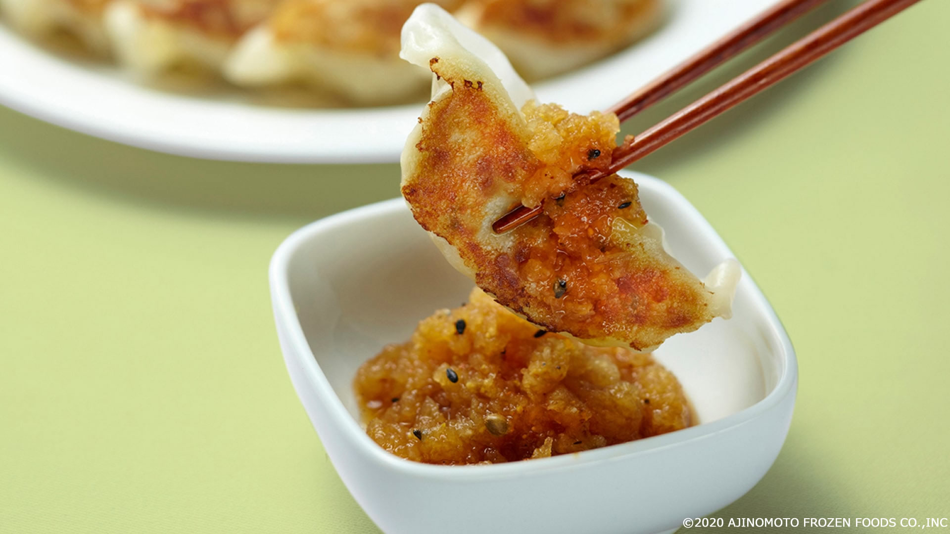 Gyoza with Grated Radish Ponzu Sauce